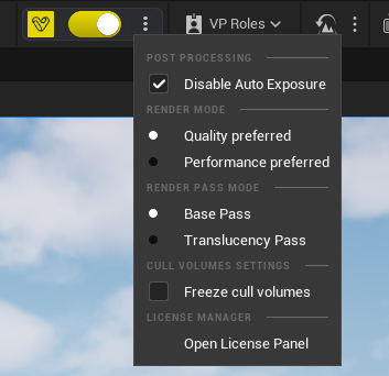 Volinga Toolbar Settings